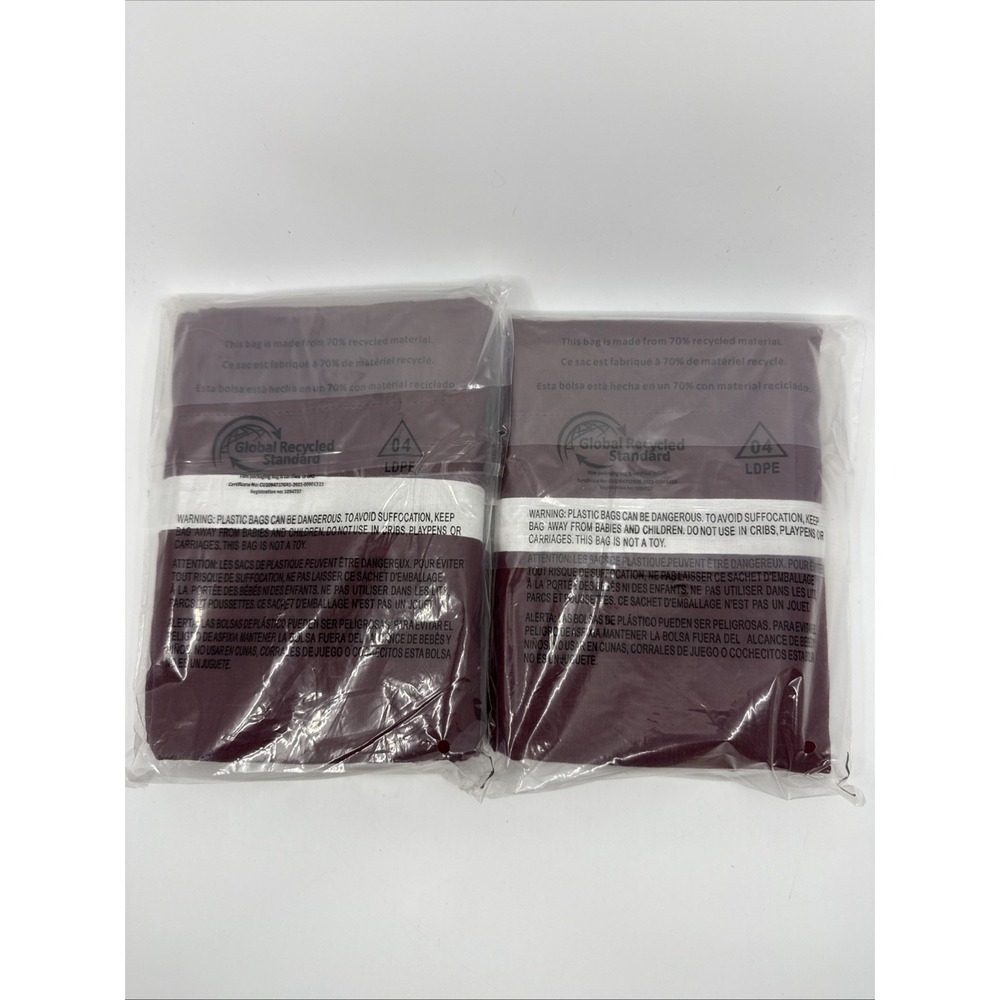 Pottery Barn Merlot Euro Belgian Flax Linen Shams Set Of 2 26"x26" NEW - Picture 5 of 6